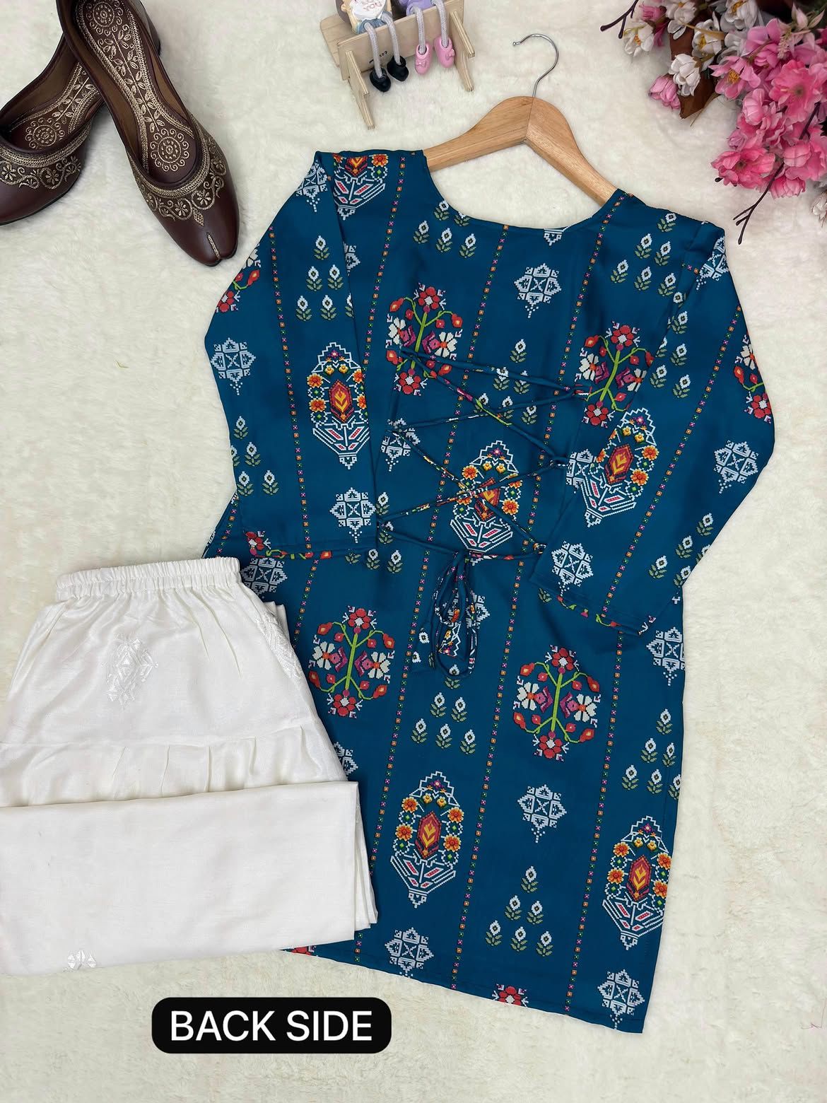 Anarkali 2pc Printed Dress(farshi Shalwar)