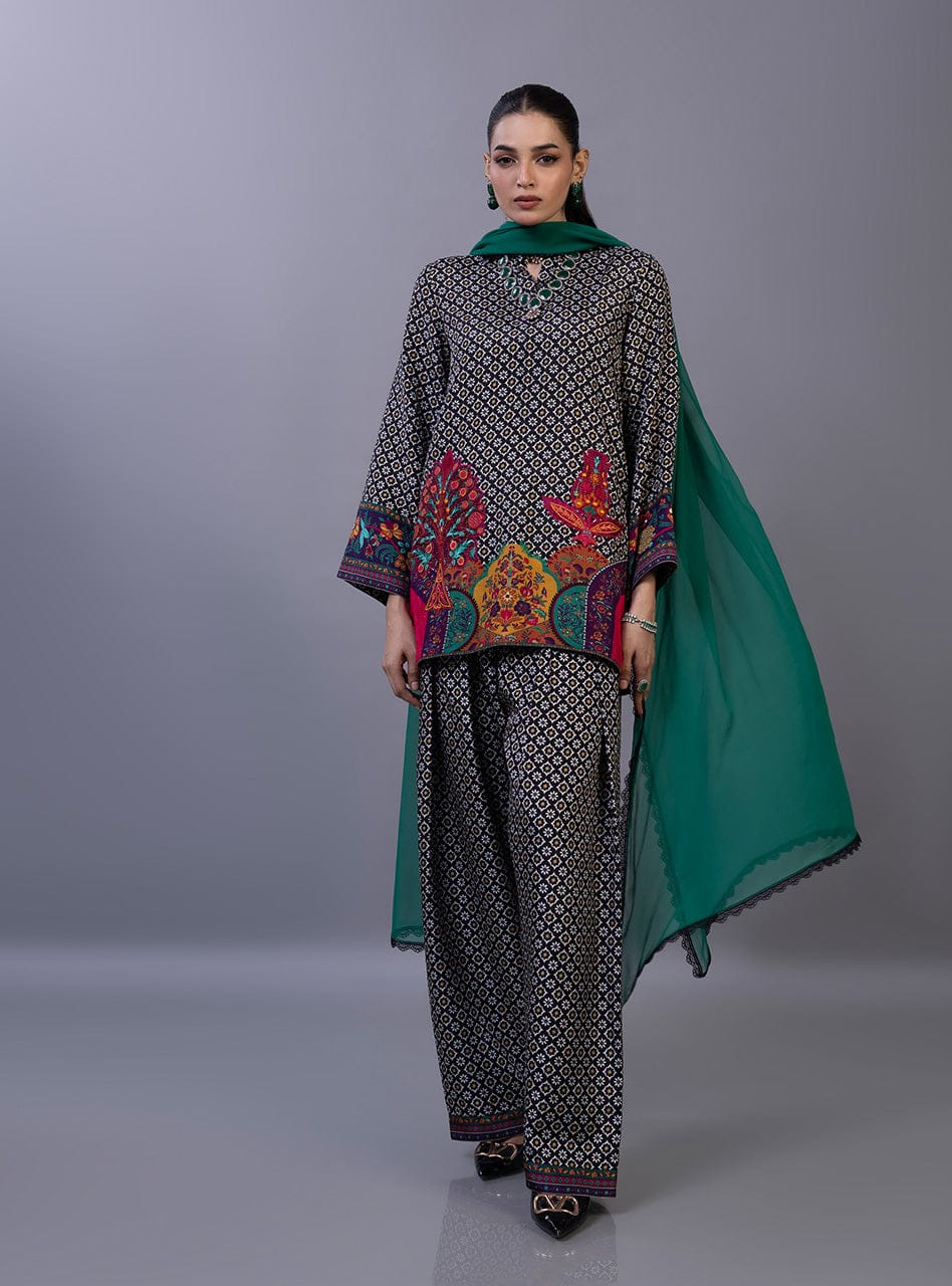 Opal Night 3pc Dress(Farshi Shalwar)