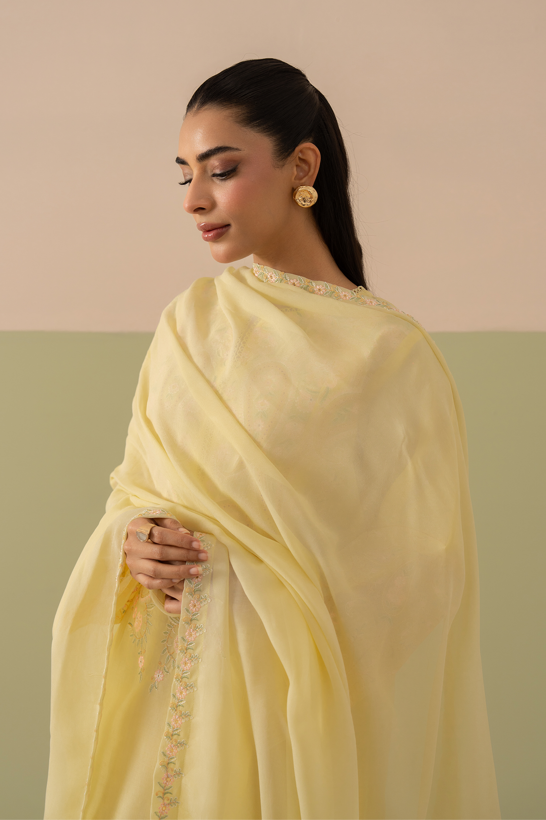 Safina 3pc Embroidered Dress(Farshi Shalwar)