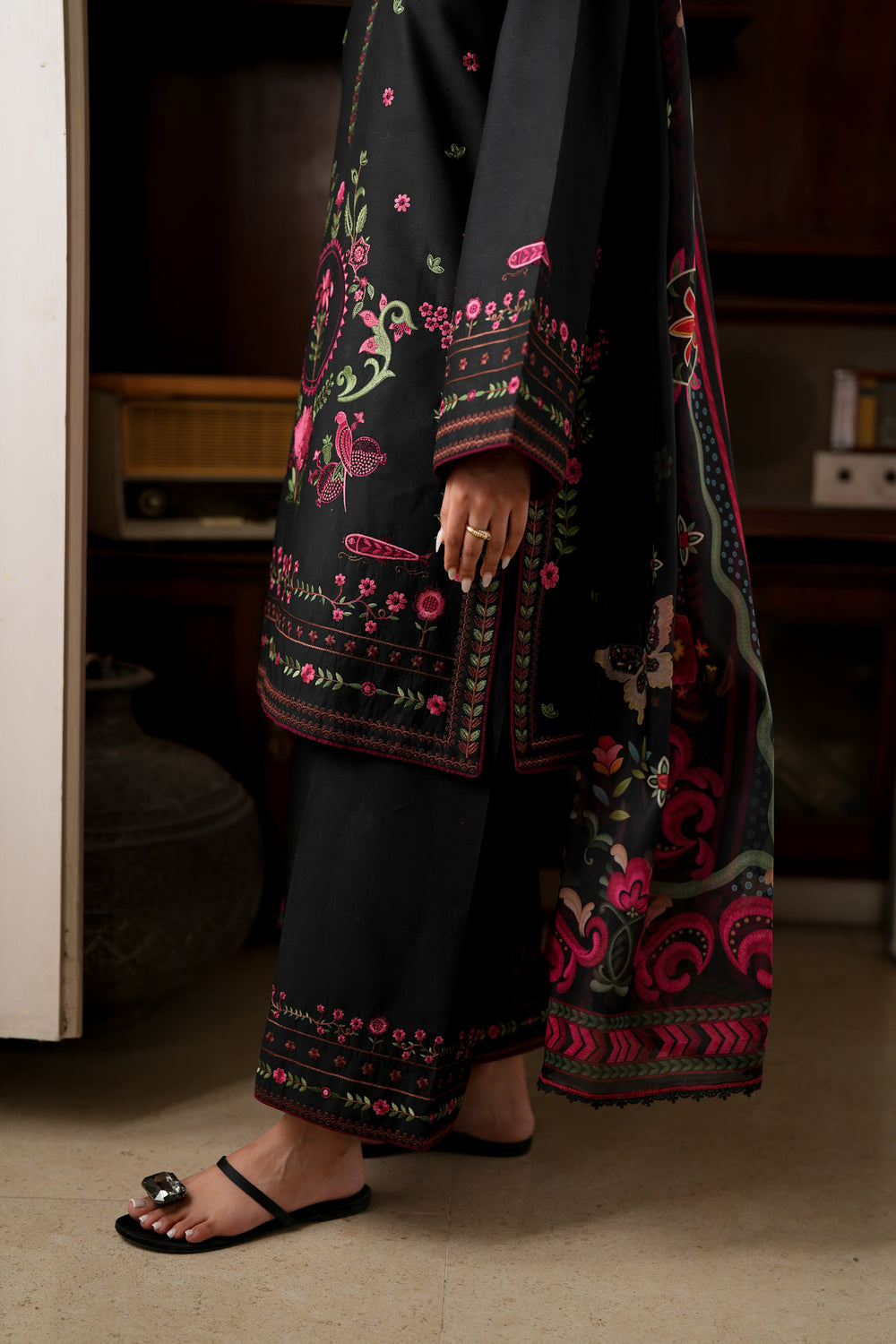 Hania 3pc Embroidered Dress