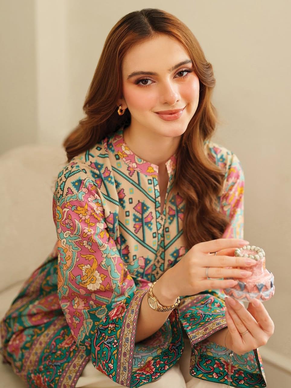 Minal Printed 2pc(Farshi Shalwar)