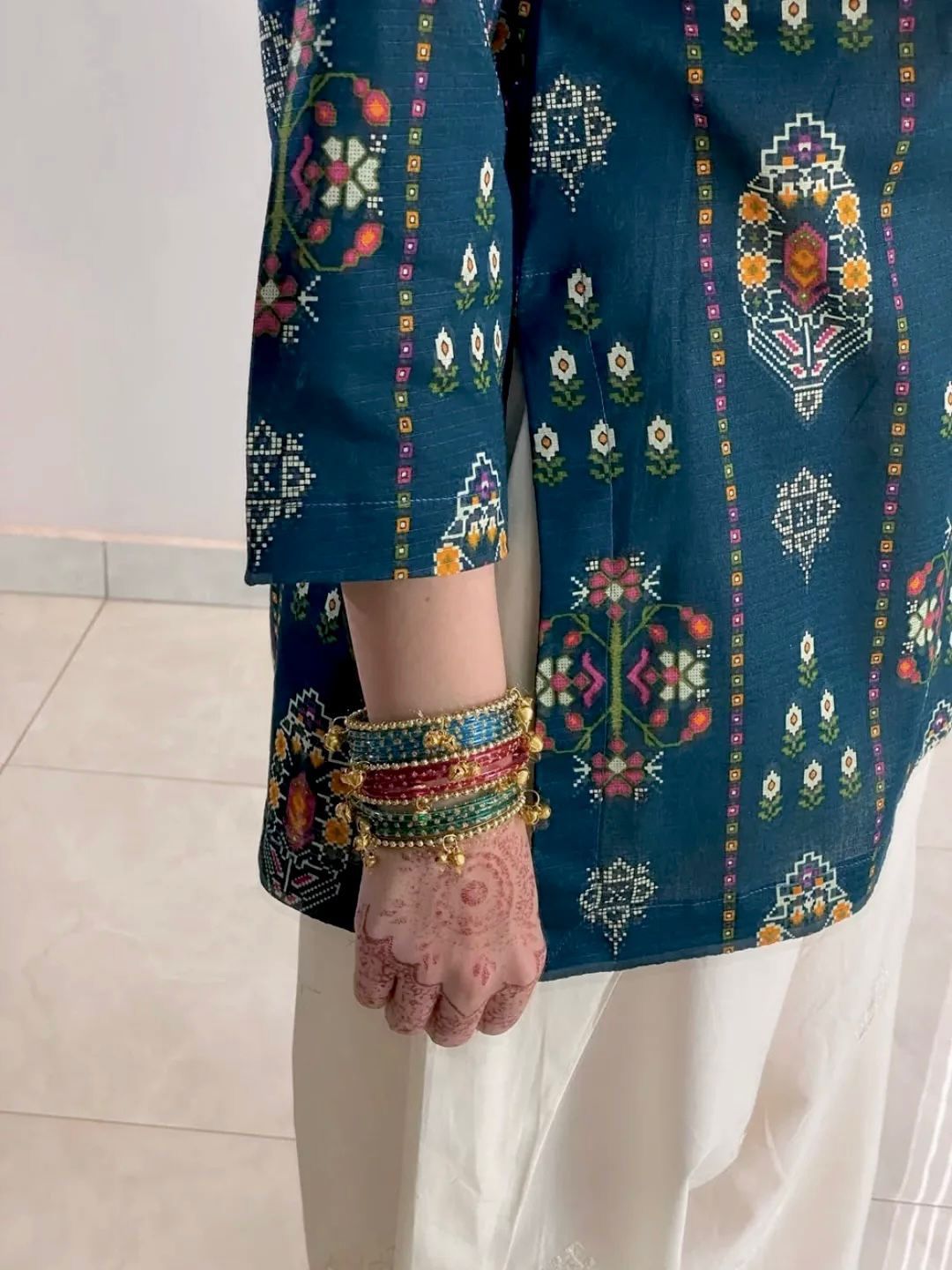 Anarkali 2pc Printed Dress(farshi Shalwar)