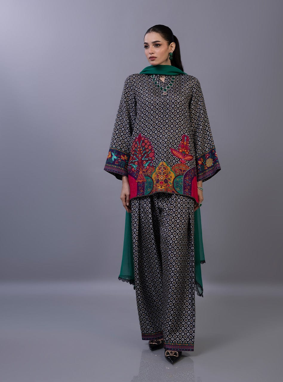 Opal Night 3pc Dress(Farshi Shalwar)